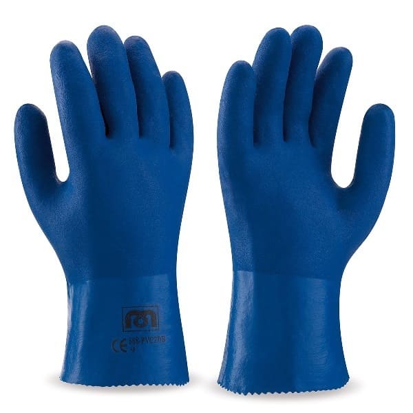 Guante PVC estanco de 27cm doble capa (riesgos mecánicos) - Referencia 688PVC27BA